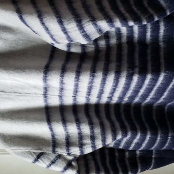 Avec Les Filles Sailor Stripe Double Breasted Peacoat Navy and White Size M NWT - Picture 3 of 16